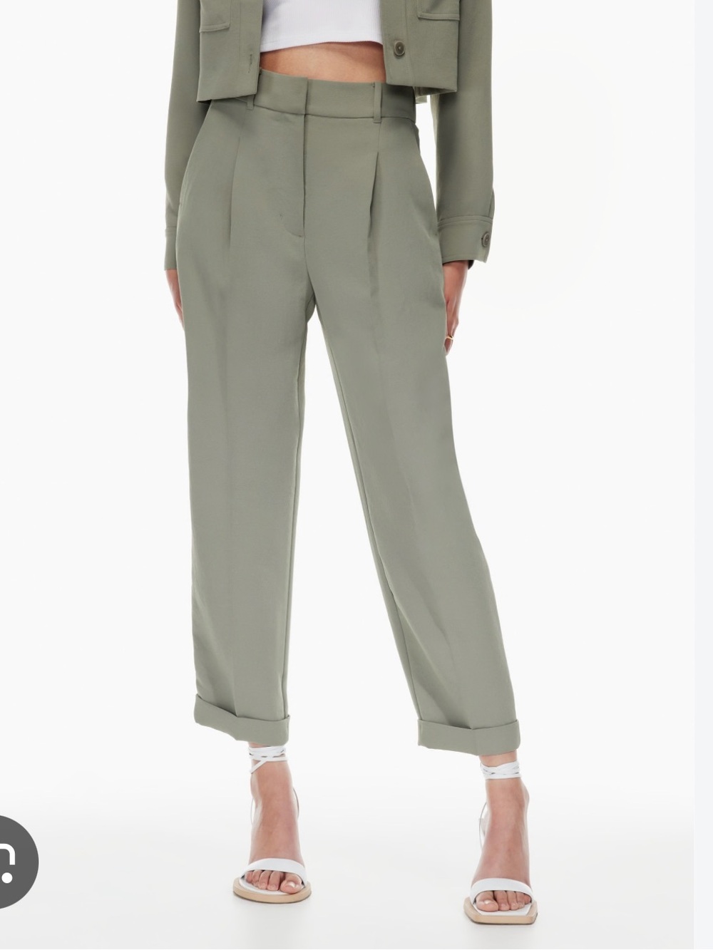 Aritzia wilfred dashwood pant basalt gray size 2